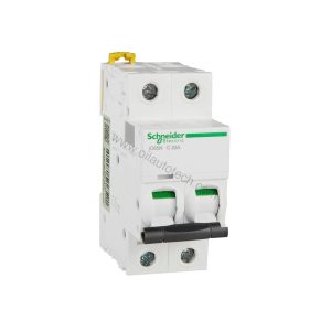 Figure 1: Front view of the Schneider iC60N 2P C25 industrial automation component showing its physical design and enclosure.
